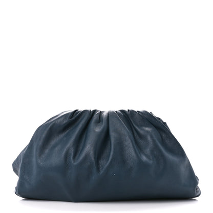 Bottega Veneta Smooth Butter Calf The Pouch Oversized Clutch Deep Blue 1 of 11