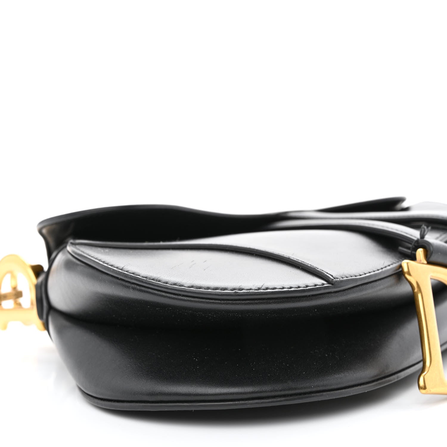 Christian Dior Calfskin Saddle Bag Black 9 of 12