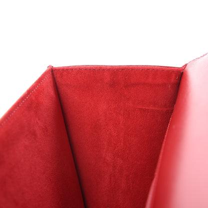 Saint Laurent Smooth Calfskin Cassandre Clutch Rouge Orient 12 of 12