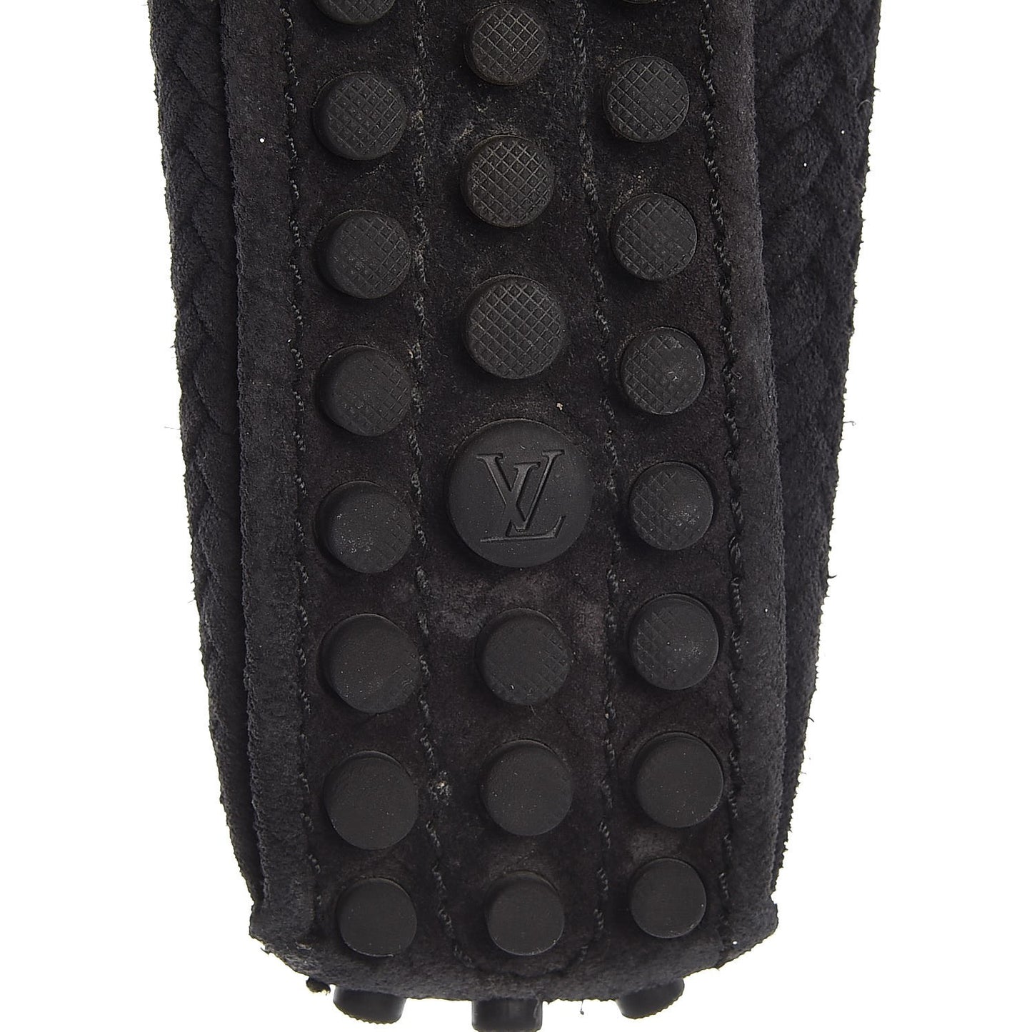 Woven Suede Oxford Ballerina Flats 35 Black