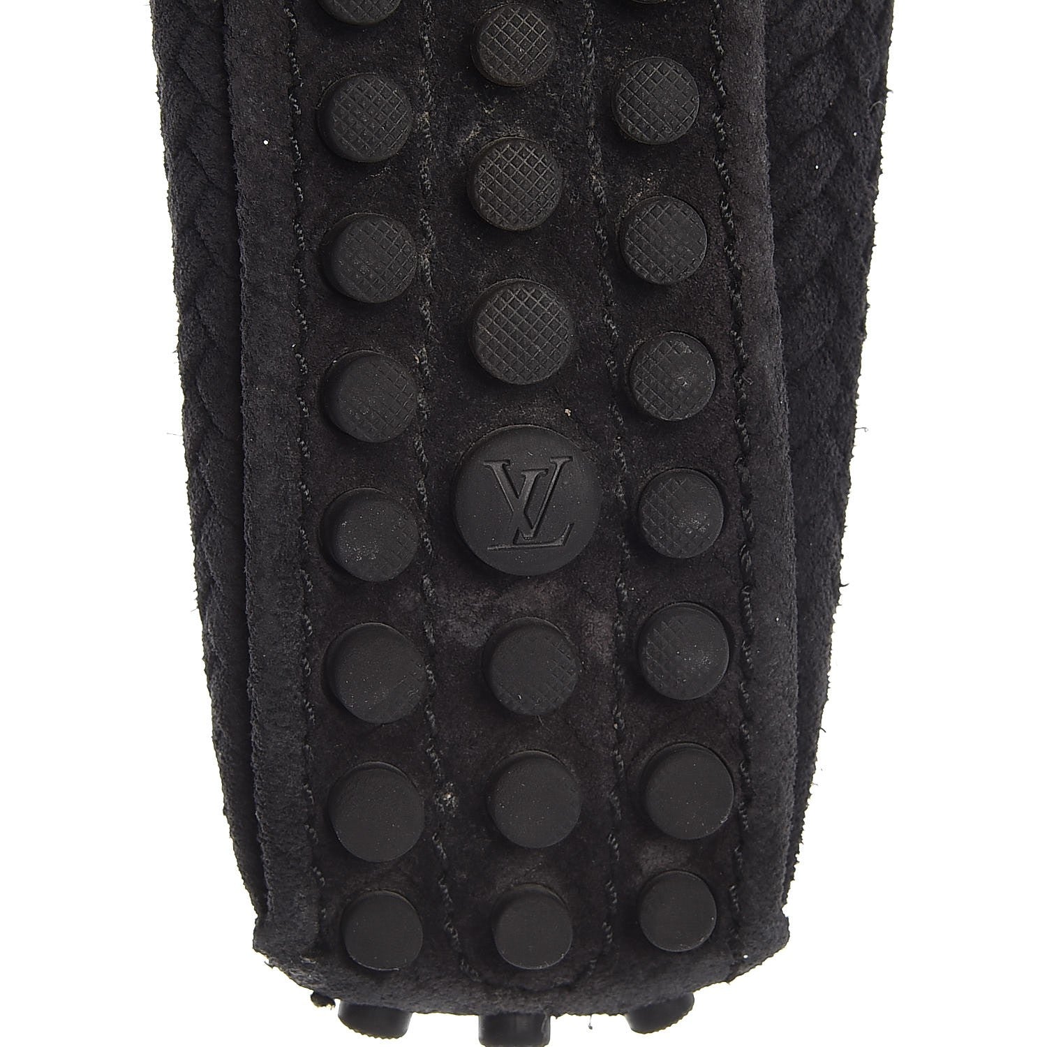 Louis Vuitton Woven Suede Oxford Ballerina Flats 35 Black 8 of 9