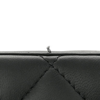 Chanel Lambskin Quilted Enamel CC Pearl Crush Small Vanity Case With Chain Black 11 of 11