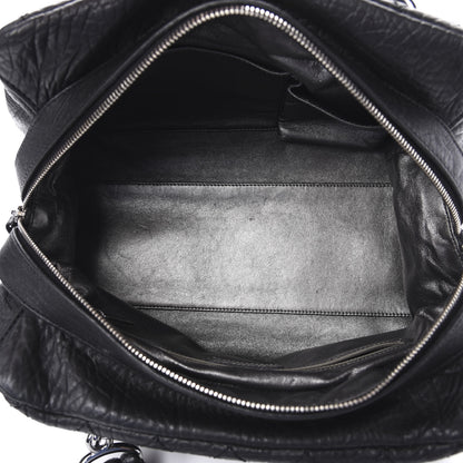 Chanel Distressed Lambskin Quilted Small Le Marais Tote Black 5 of 10