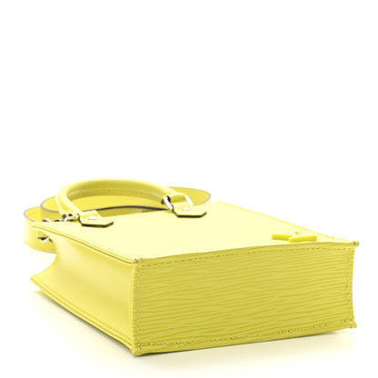 Louis Vuitton Epi Petit Sac Plat Yellow Citron 4 of 10
