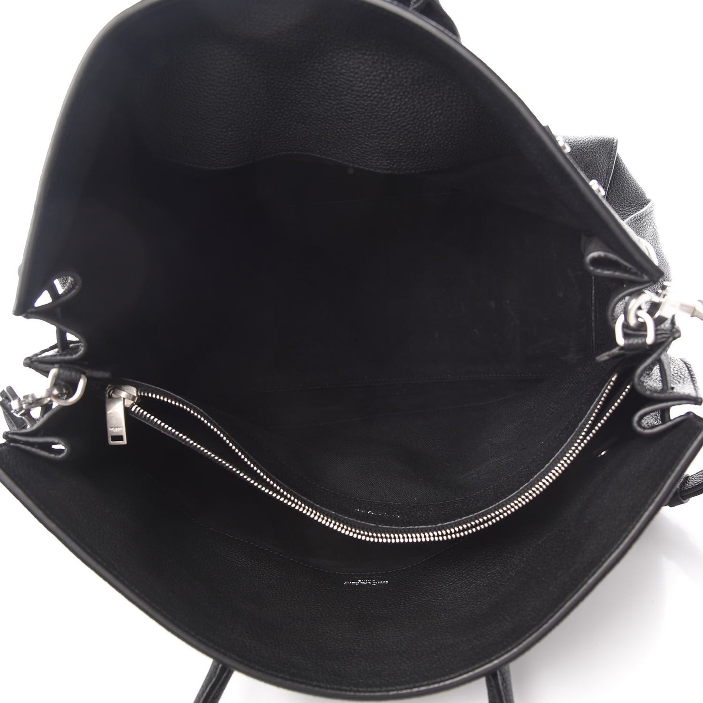 Grained Calfskin Large Souple Sac De Jour Black