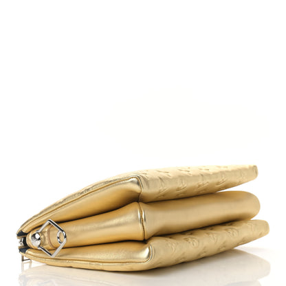 Louis Vuitton Lambskin Embossed Monogram Coussin PM Gold 4 of 8