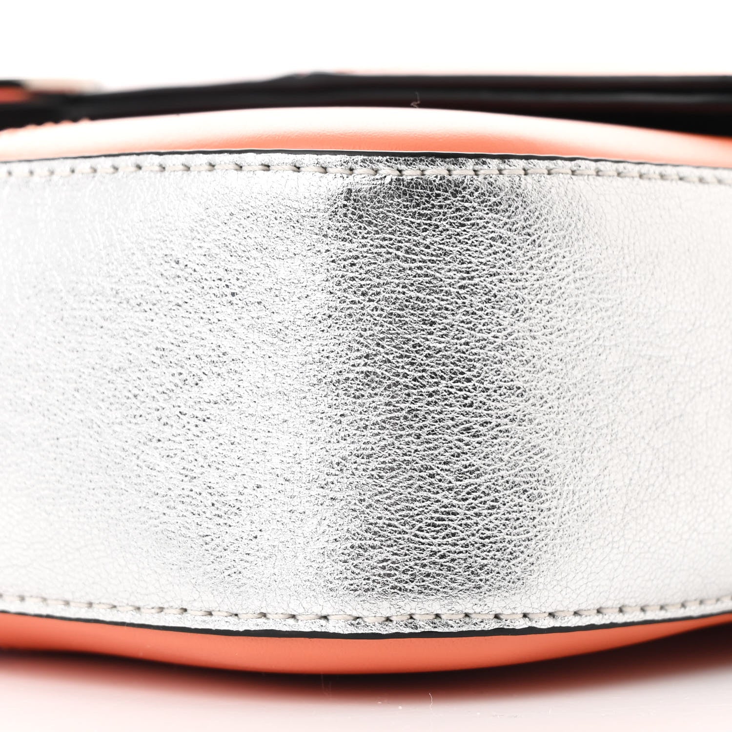 Gucci Senna Calfskin Petite GG Top Handle Shoulder Bag Mystic White Silver Multicolor 10 of 11