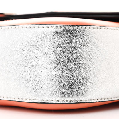 Gucci Senna Calfskin Petite GG Top Handle Shoulder Bag Mystic White Silver Multicolor 10 of 11