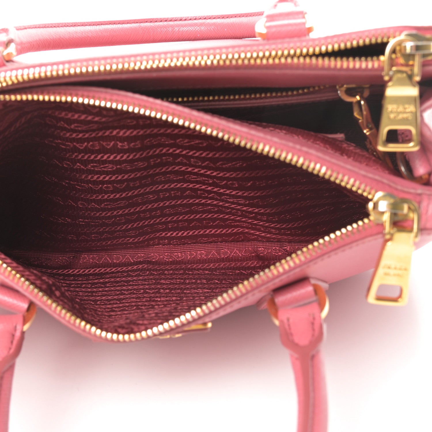 Prada Saffiano Mini Galleria Double Zip Tote Tamaris 7 of 21