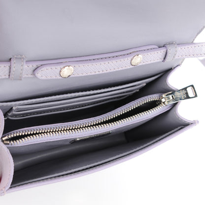 Prada Saffiano Lux Crossbody Bag Glicine 8 of 8