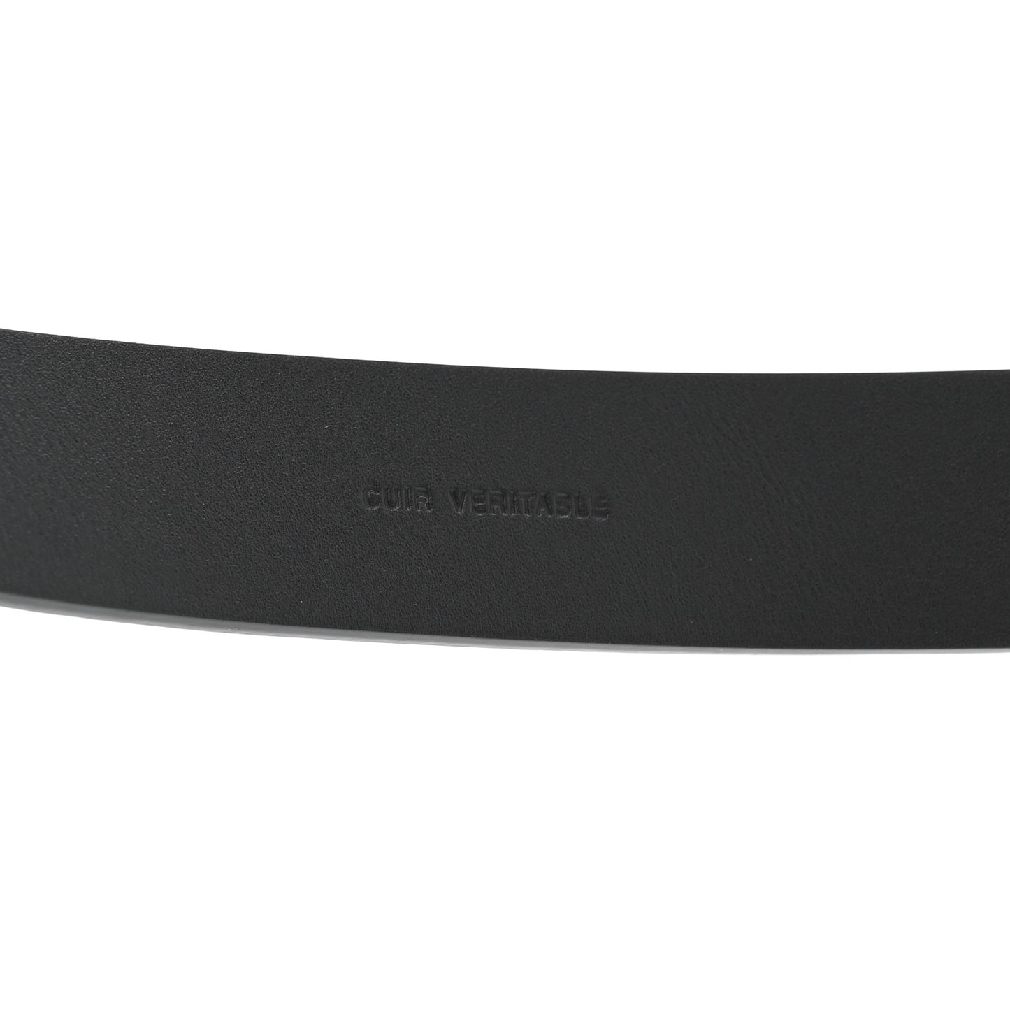 Glazed Calfskin CC Belt 80 32 Black