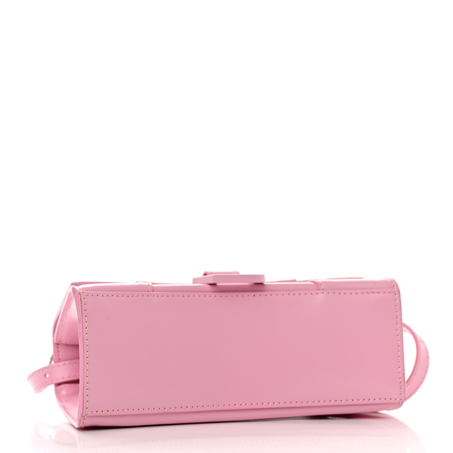 Balenciaga Shiny Box Calfskin Tonal B Hourglass Top Handle Bag XS Candy Pink 4 of 17