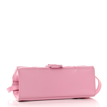 Balenciaga Shiny Box Calfskin Tonal B Hourglass Top Handle Bag XS Candy Pink 4 of 17