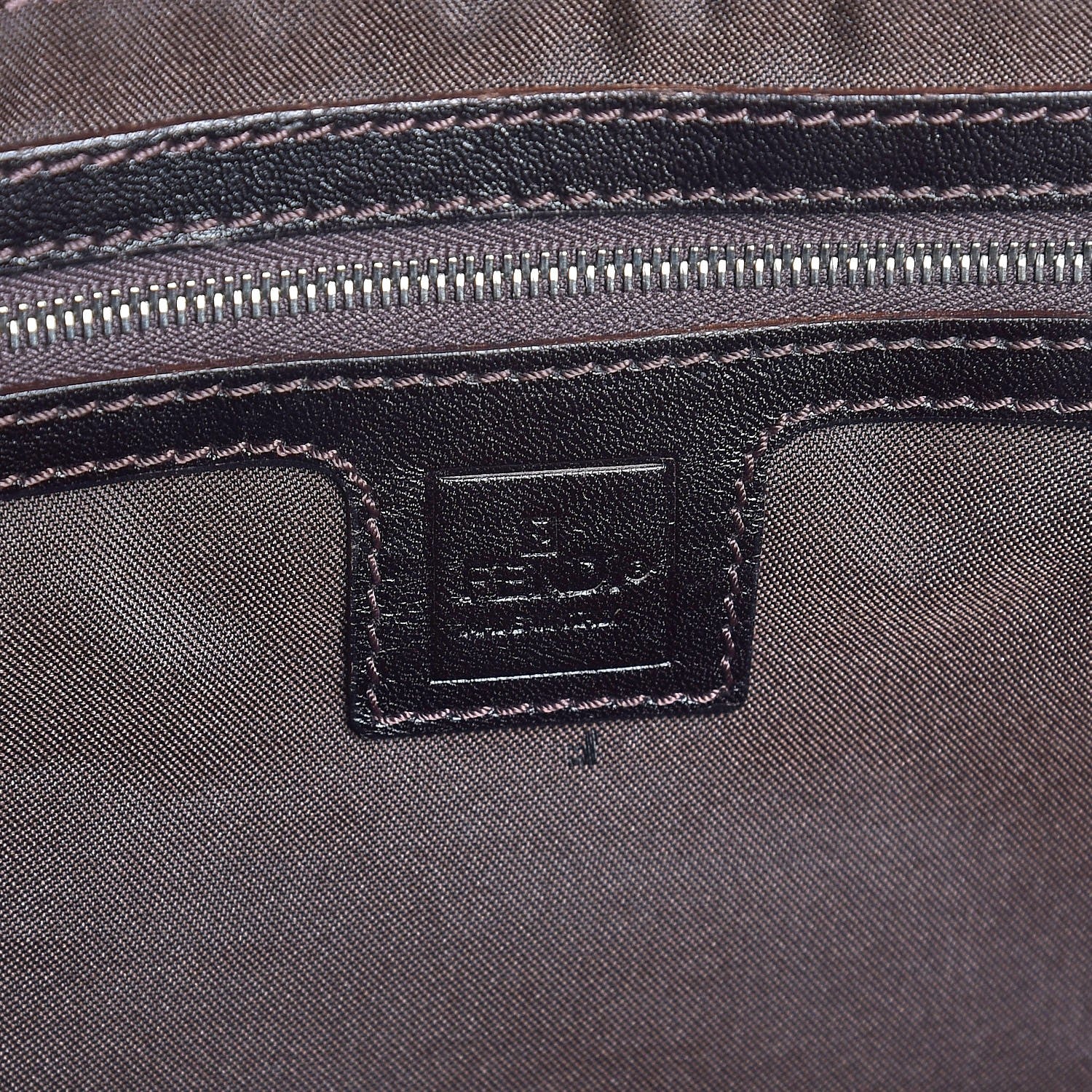 Fendi Zucca Holdall Tote Tobacco Black 6 of 6