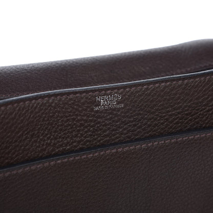 Hermes Taurillon Clemence Steve 35 Chocolate 6 of 7