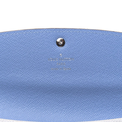 Louis Vuitton Epi Emilie Wallet Blue White 6 of 7