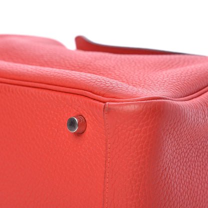 Hermes Taurillon Clemence Lindy 30 Rouge Casaque 12 of 16