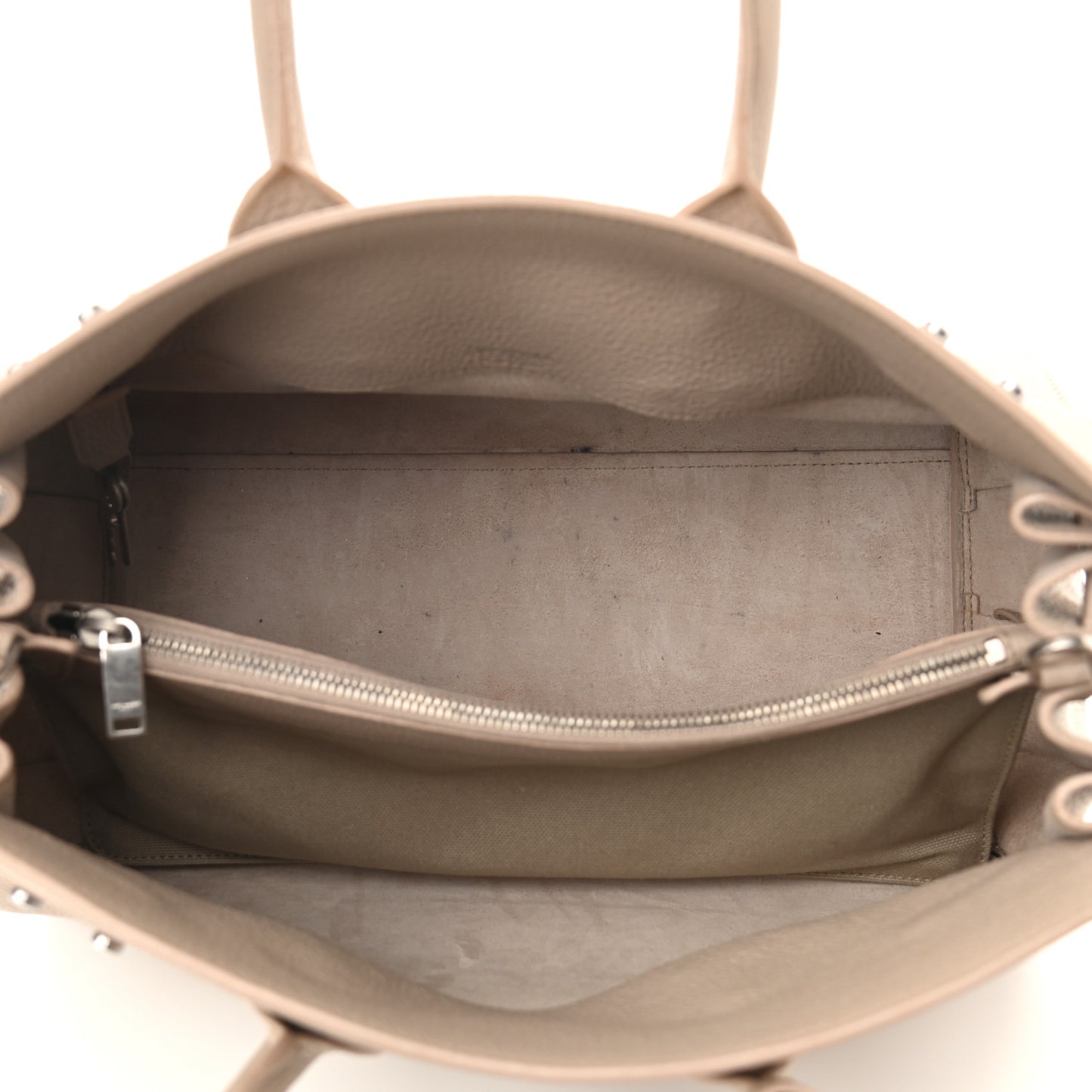 Grained Calfskin Small Supple Sac De Jour Nude