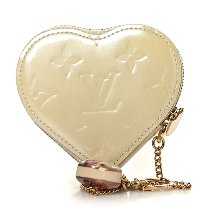 Louis Vuitton Vernis Heart Coin Purse Blanc Corail 1 of 6