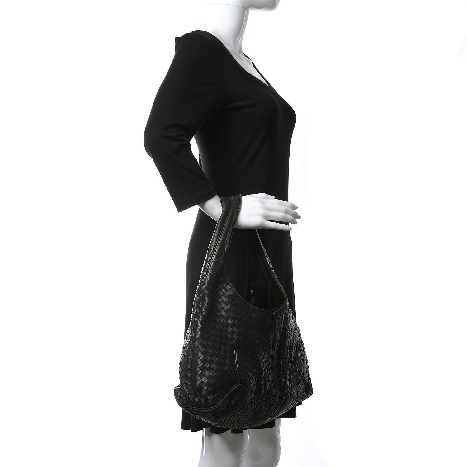 Bottega Veneta Nappa Intrecciato Ball Hobo Black 2 of 13