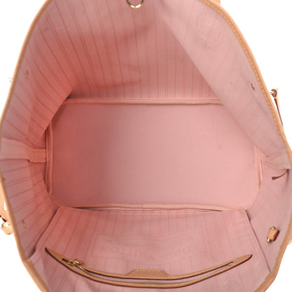 Louis Vuitton Damier Azur Neo Neverfull MM Rose Ballerine 5 of 9