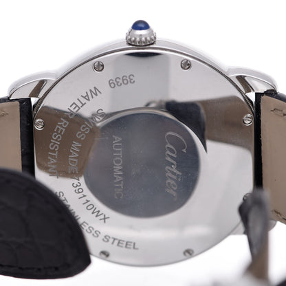 Cartier Stainless Steel Alligator 36mm Ronde Solo Automatic Watch 6 of 11