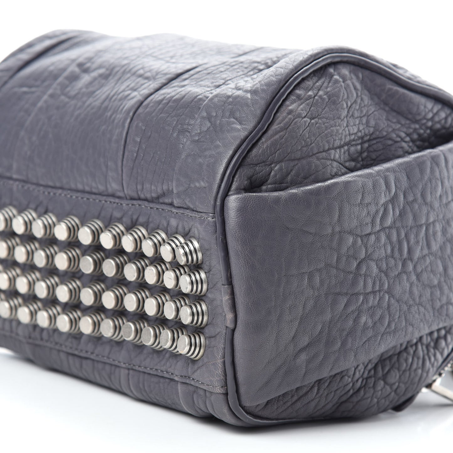 Pebbled Lambskin Rockie Tundra Antique Silver Hardware