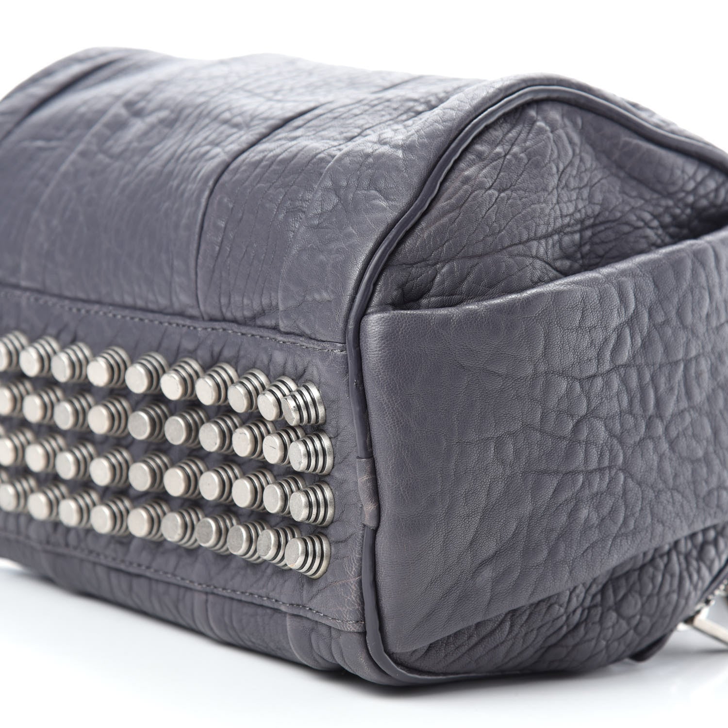 Alexander Wang Pebbled Lambskin Rockie Tundra Antique Silver Hardware 7 of 10