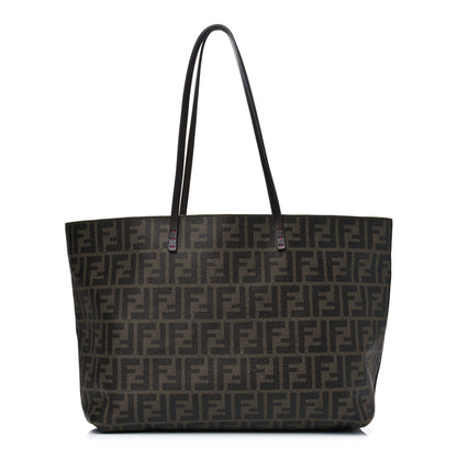 Fendi Zucca Spalmati Small Roll Tote Tobacco Fuxia 1 of 11