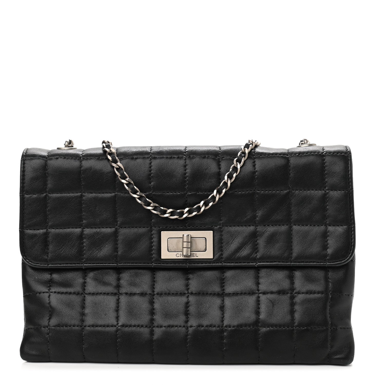 Chanel Lambskin Chocolate Bar Mademoiselle Flap Black 1 of 10
