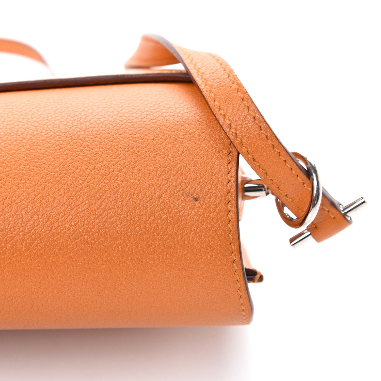 Hermes Evercolor Mini Sac Roulis Abricot 10 of 11