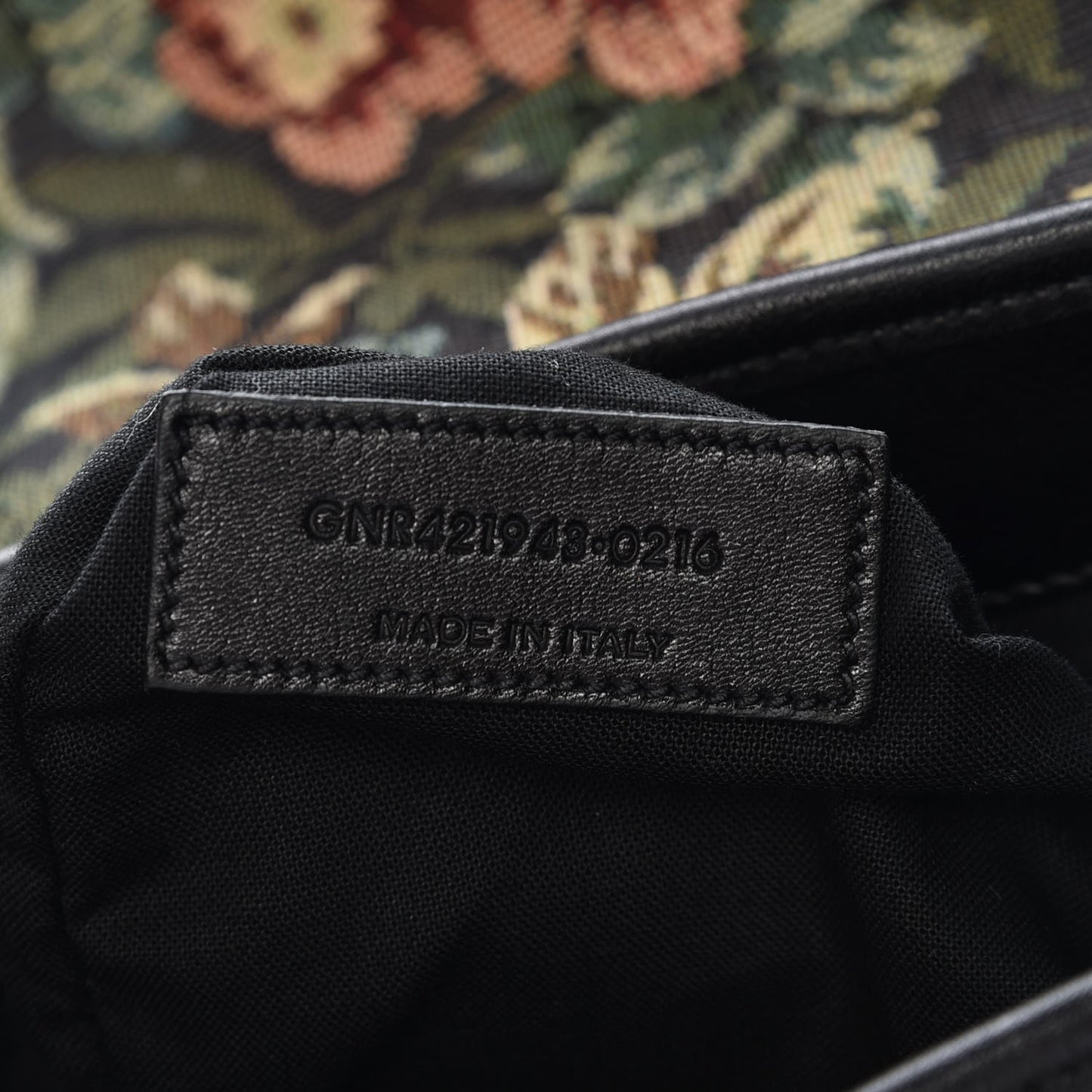 Canvas Floral Print Festival Backpack Black