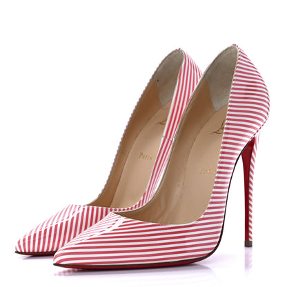 Christian Louboutin Patent So Kate 120 Pumps 39 Pink White 3 of 8