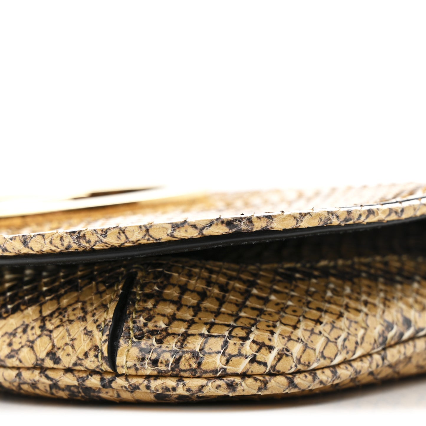 Roxy Snakeskin Blondie Chain Shoulder Flap Bag Roccia