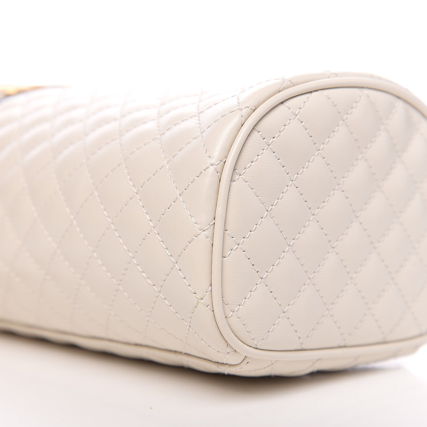 Calfskin Trapuntata Zumi Belt Bag Off White