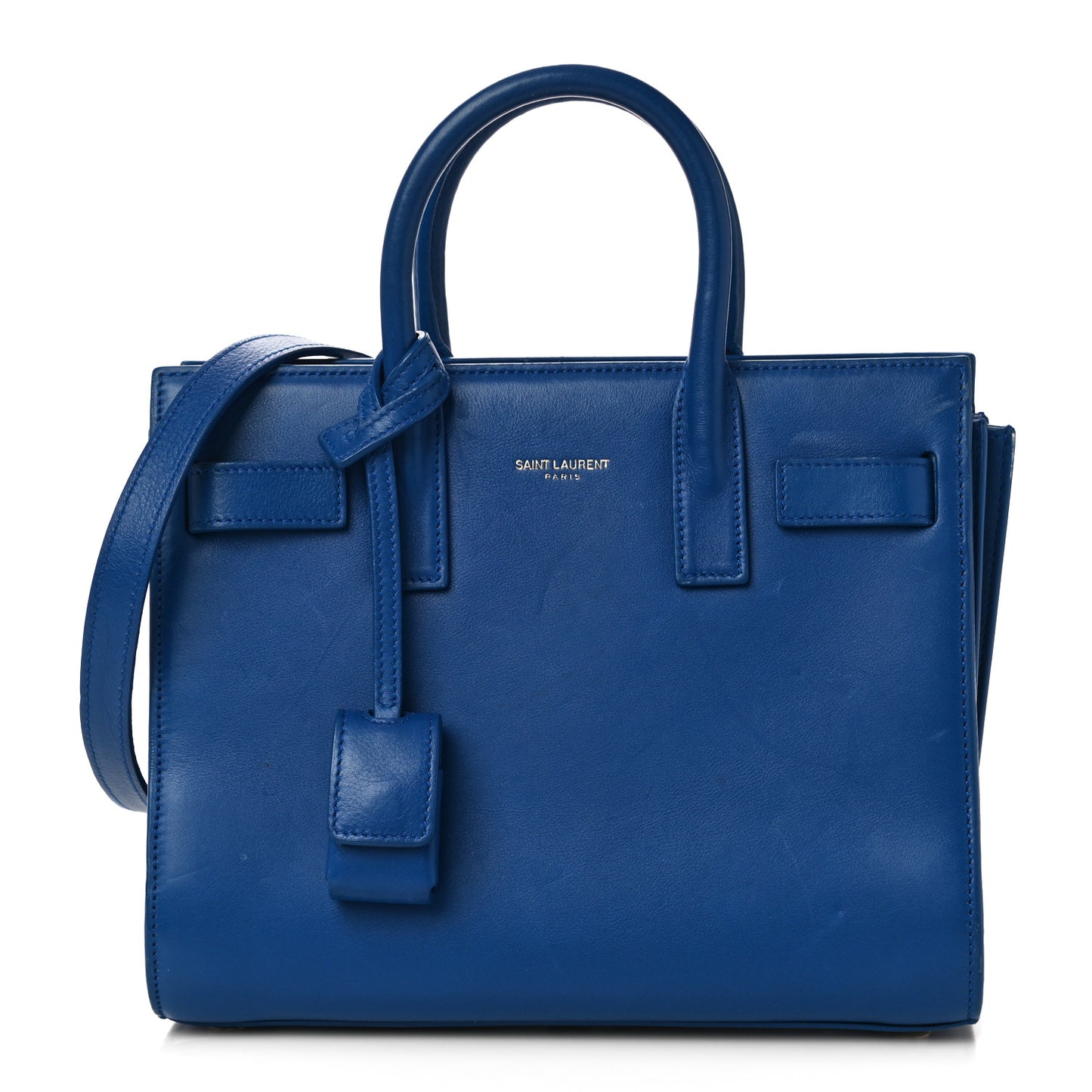 Calfskin Nano Sac De Jour Royal Blue
