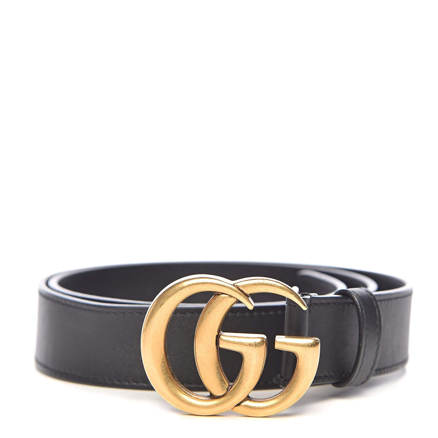 Gucci Calfskin Double G 30mm Belt 85 34 Black 1 of 7