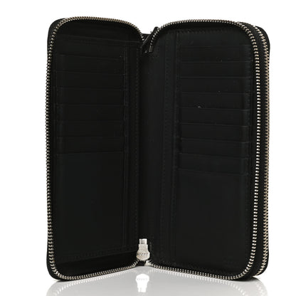 Gucci Guccissima Large Double Zip Around Wallet Black 5 of 11