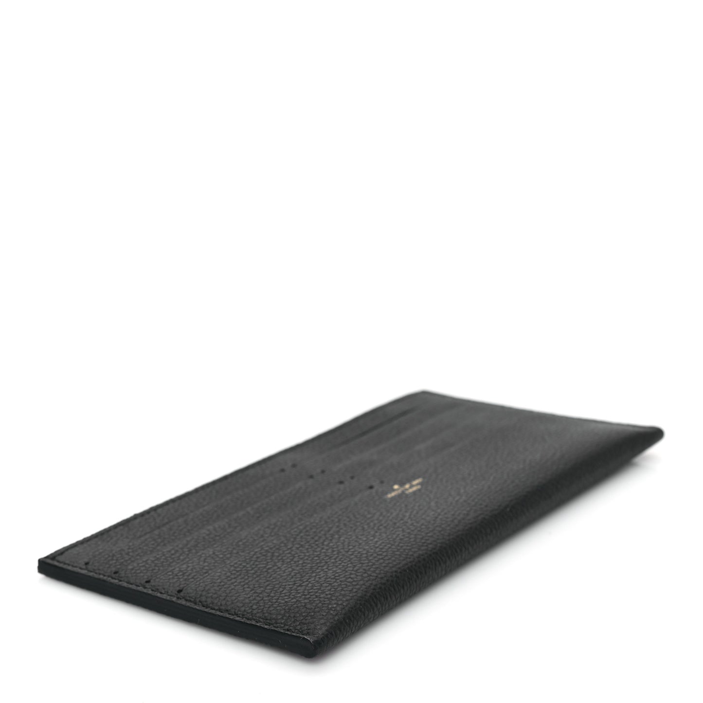 Calfskin Felicie Chain Wallet Card Holder Insert Black