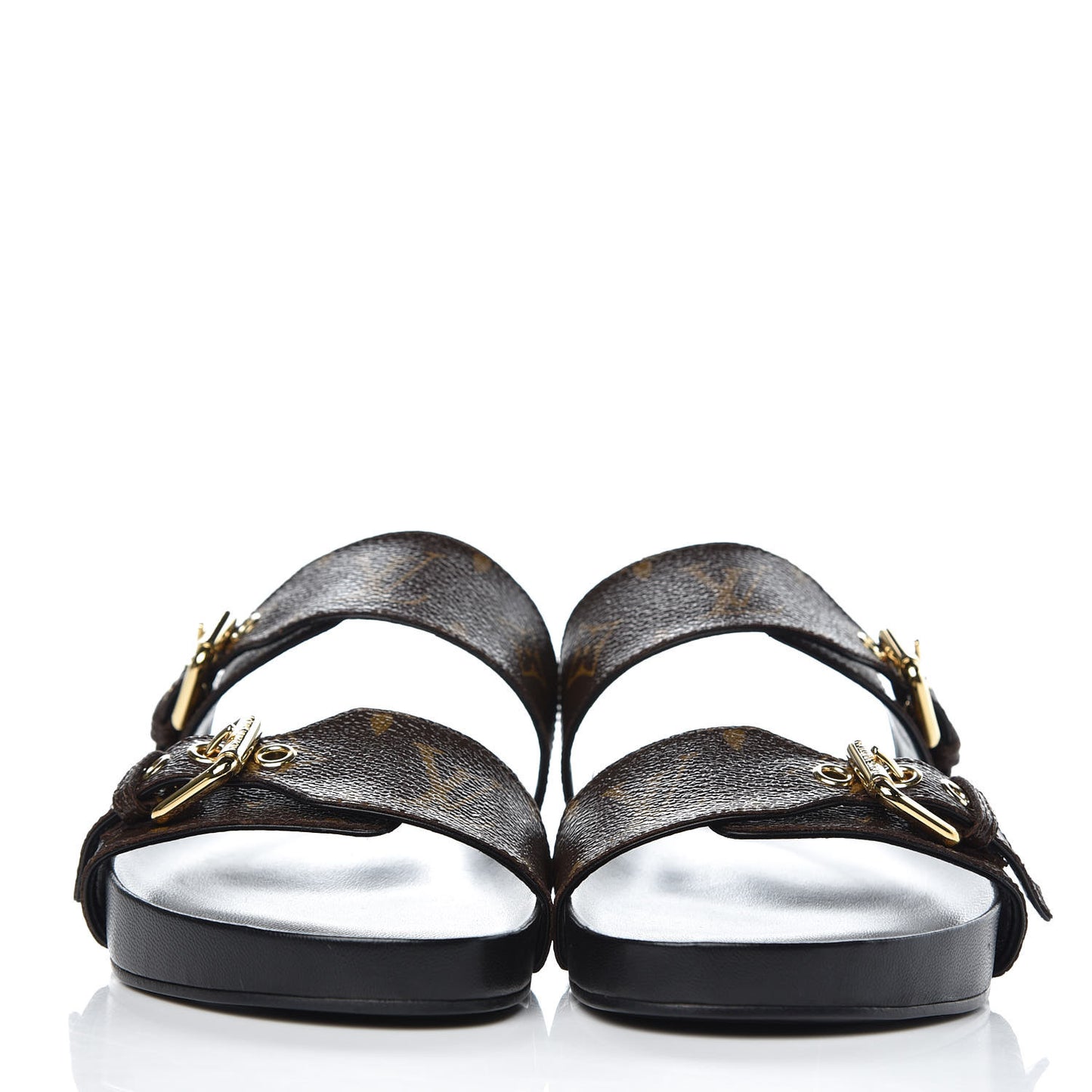 Monogram Bom Dia Mule Sandals 37 Black