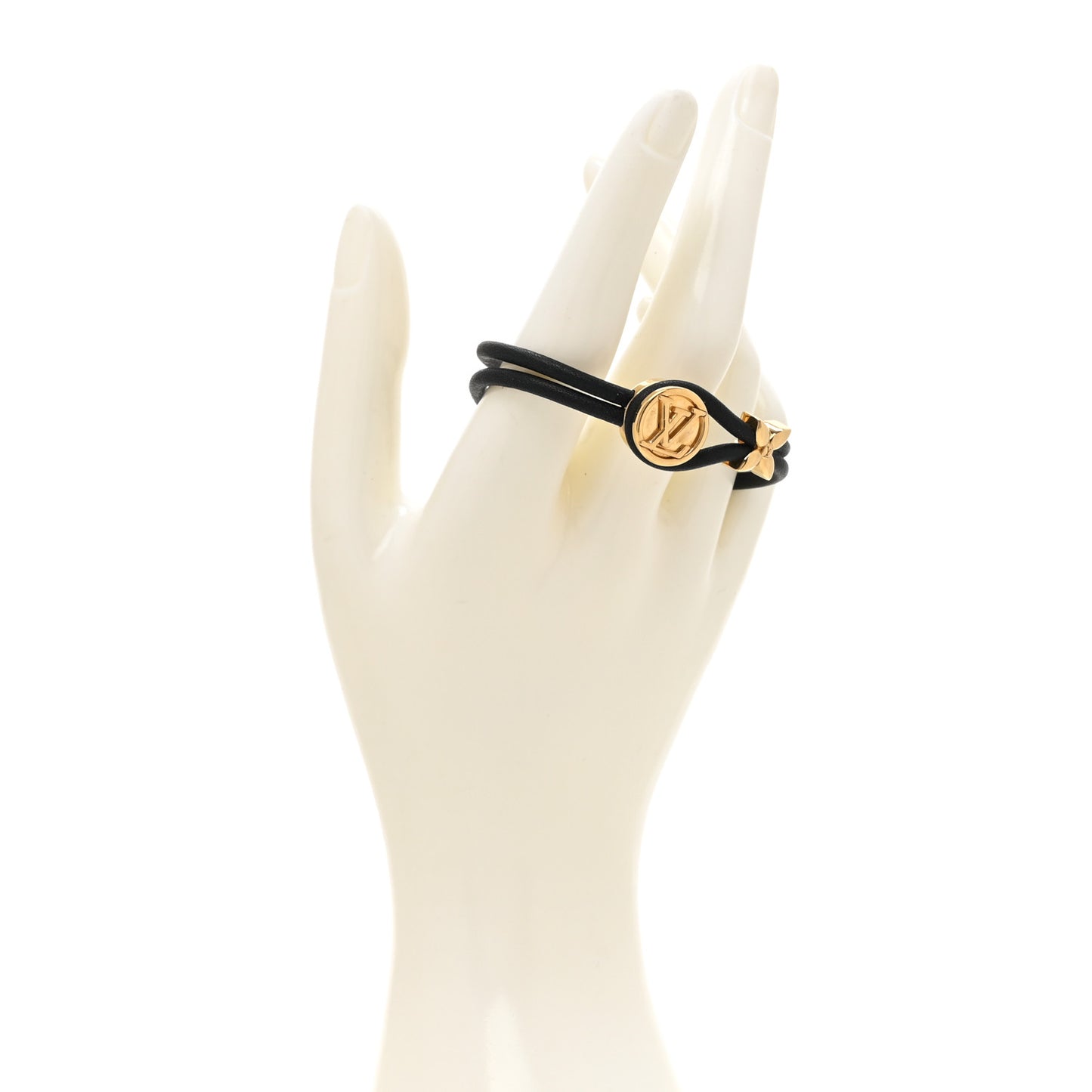 Calfskin Keep A Secret Bracelet Black