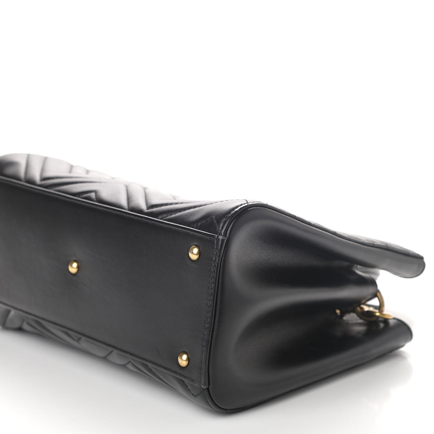 Calfskin Matelasse Small GG Marmont Tote Black