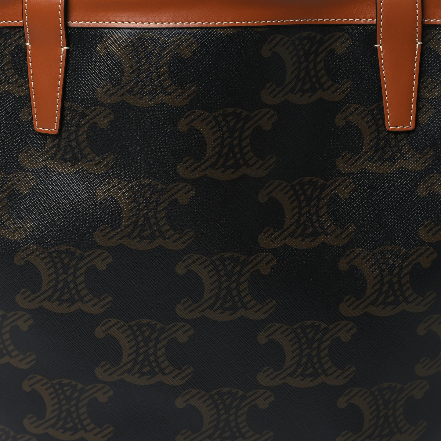 Calfskin Canvas Triomphe Couffin Tan