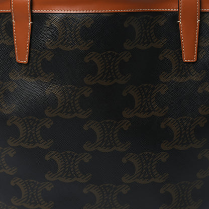 Celine Calfskin Canvas Triomphe Couffin Tan 8 of 10