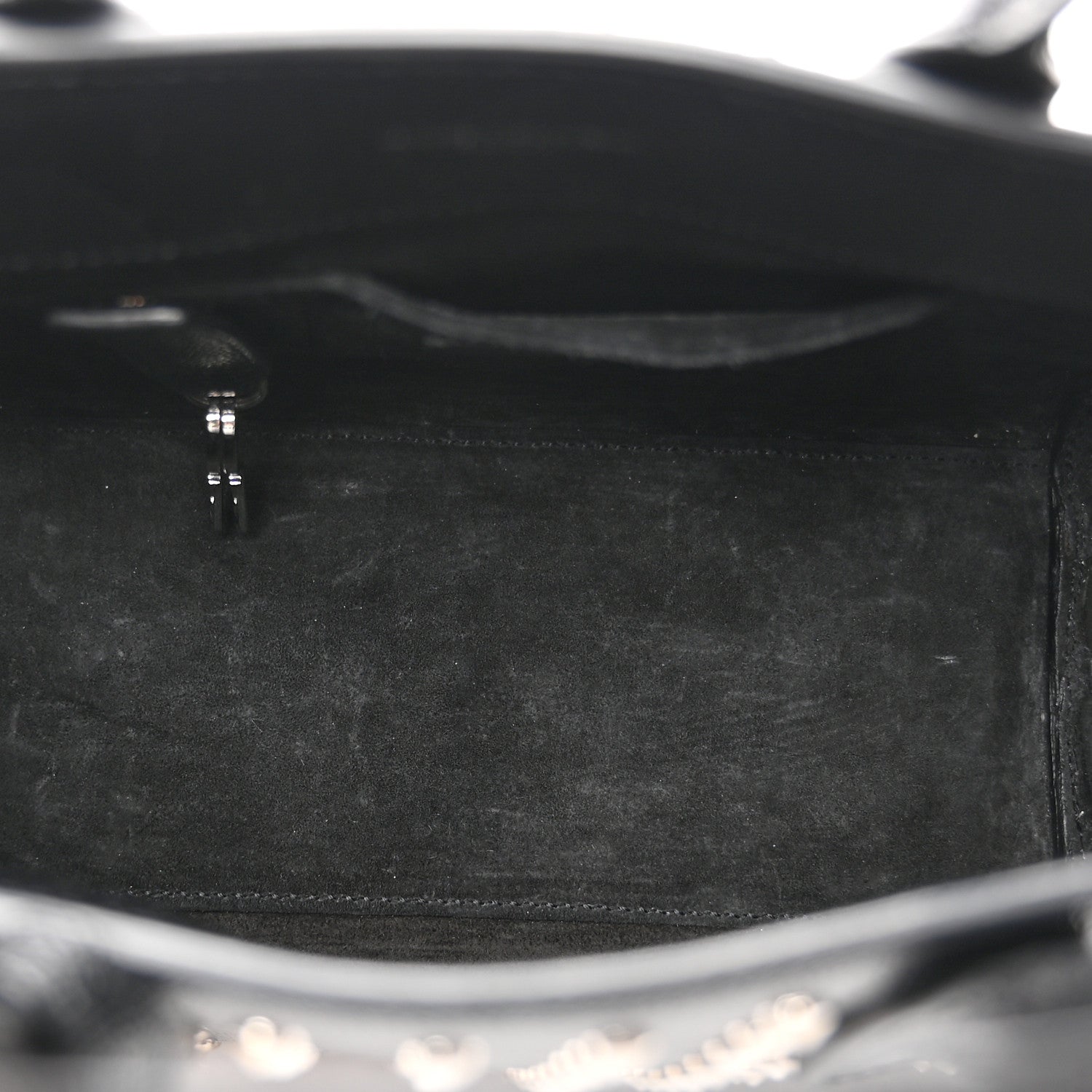 Saint Laurent Calfskin Studded Nano Sac De Jour Black 5 of 9