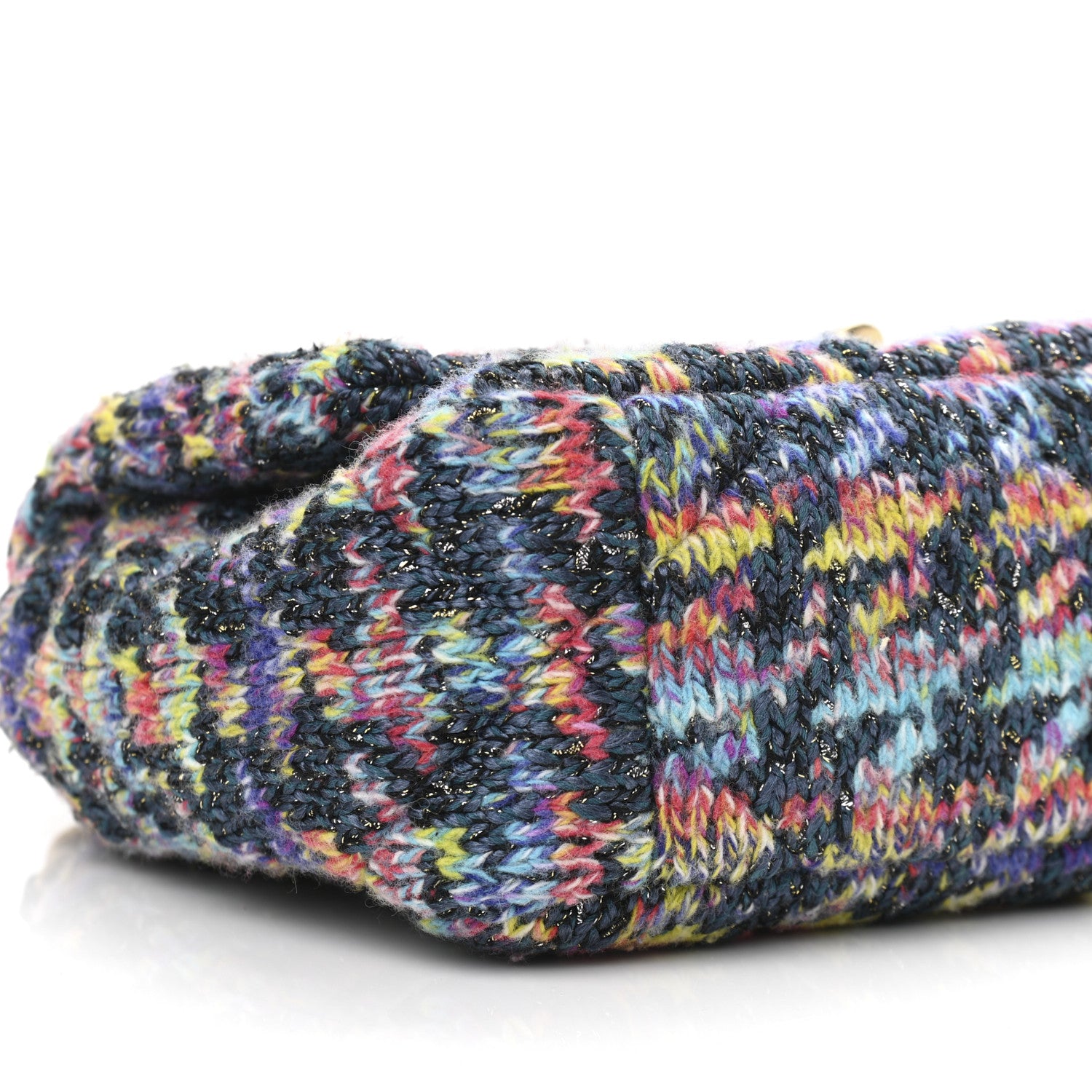 Chanel Tweed Quilted Medium Chanel 19 Flap Dark Multicolor 9 of 10