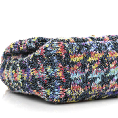 Chanel Tweed Quilted Medium Chanel 19 Flap Dark Multicolor 9 of 10