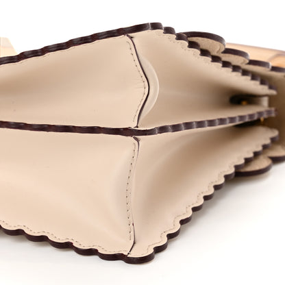 Fendi Vitello Liberty Scalloped Studded Kan I Shoulder Bag Plaster 9 of 9