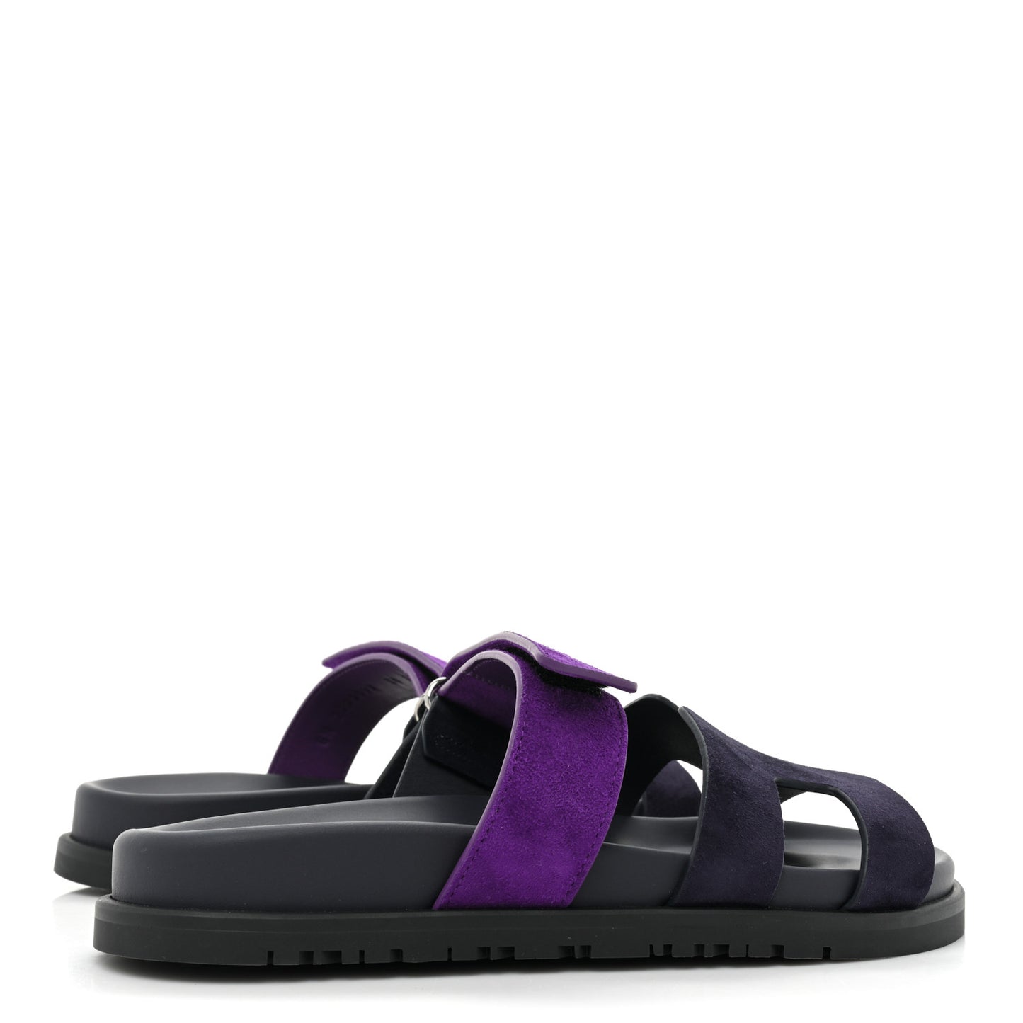 Suede Goatskin Womens Chypre Sandals 36 Marine Violet Majorette