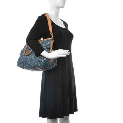 Louis Vuitton Denim Neo Cabby MM Blue 2 of 11